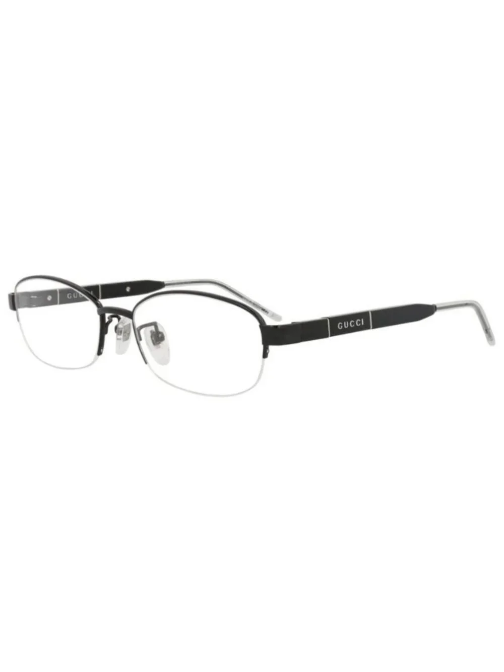New Gucci Womens Round/Oval Black Black Transparent Fashion Designer Eyeglasses